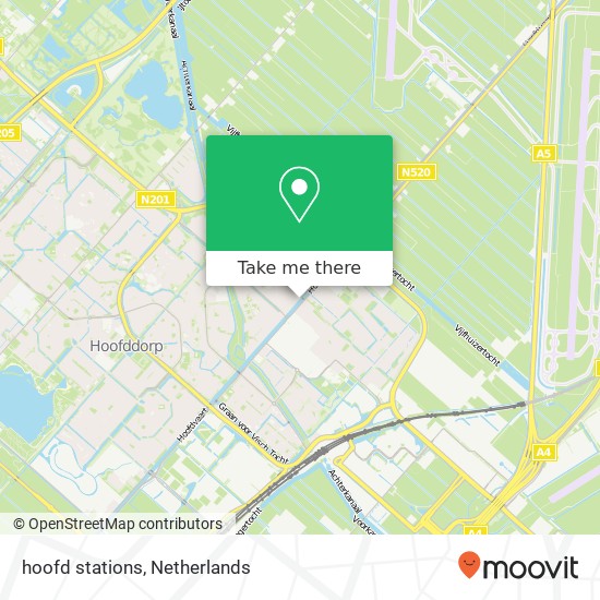 hoofd stations, 2131 XG Hoofddorp Karte