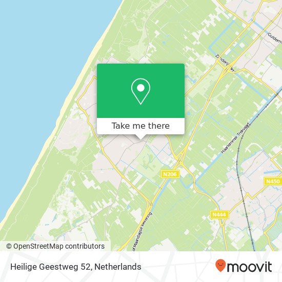 Heilige Geestweg 52, 2201 JT Noordwijk-Binnen Karte