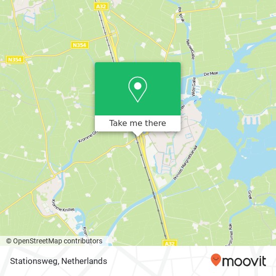 Stationsweg, 9001 Grou map