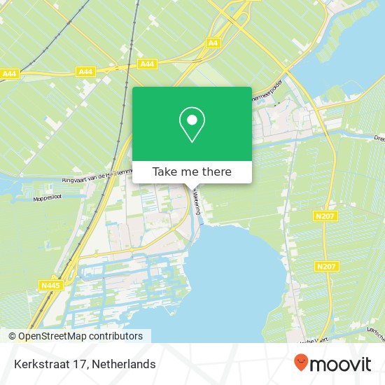 Kerkstraat 17, 2377 AR Oude Wetering map