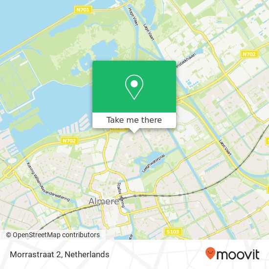 Morrastraat 2, 1317 CC Almere-Stad map