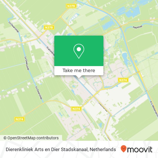 Dierenkliniek Arts en Dier Stadskanaal, Hoofdstraat 68A Karte