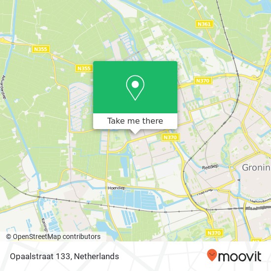 Opaalstraat 133, 9743 HN Groningen Karte