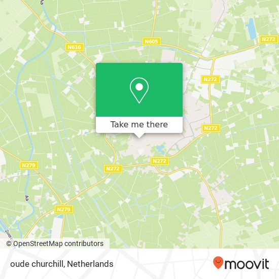 oude churchill, 5421 Gemert map