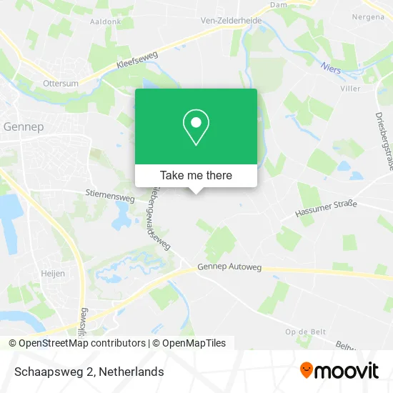 Schaapsweg 2, 6595 PD Ottersum map