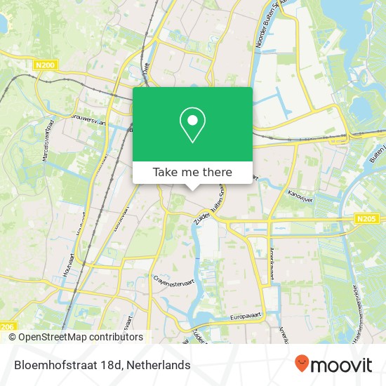 Bloemhofstraat 18d, 2012 ZX Haarlem map