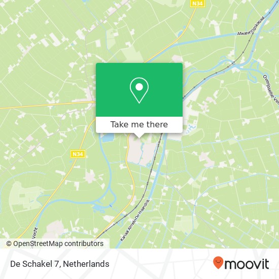 De Schakel 7, 7783 EN Gramsbergen map