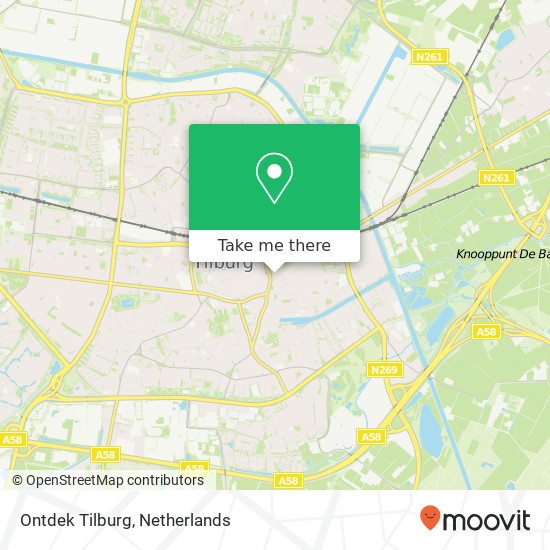 Ontdek Tilburg, Heuvel 44 Karte