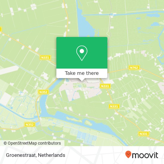 Groenestraat, 8325 AZ Vollenhove map
