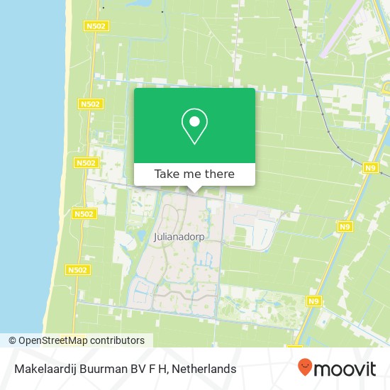 Makelaardij Buurman BV F H, Van Foreestweg 37 Karte