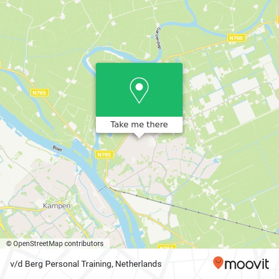 v / d Berg Personal Training, Louis Pasteurlaan 16 map