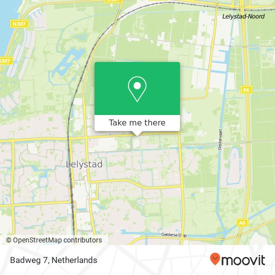 Badweg 7, 8223 PA Lelystad Karte
