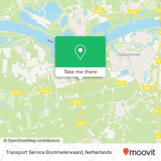 Transport Service Bommelerwaard, N322 1 map