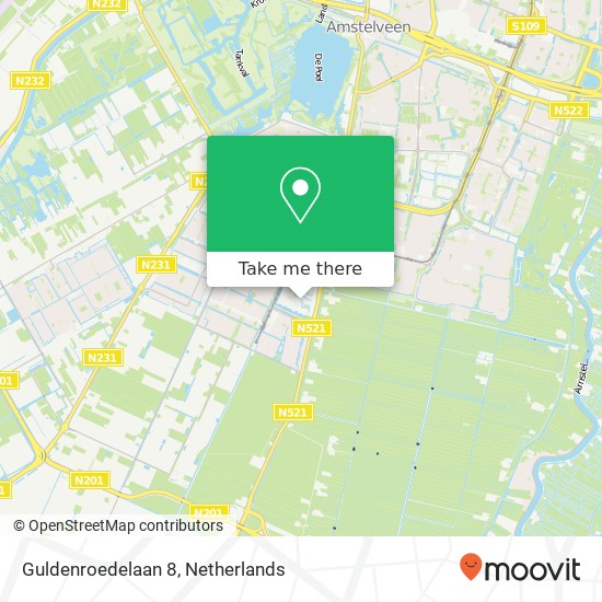 Guldenroedelaan 8, 1187 EB Amstelveen map