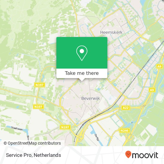 Service Pro, Van der Palstraat 8 map