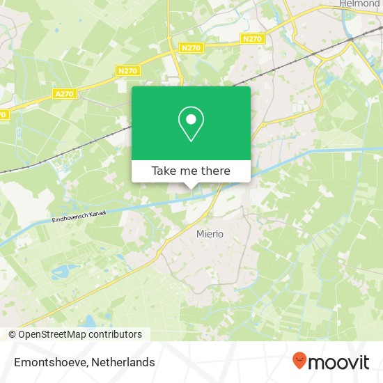 Emontshoeve, 5708 Helmond map