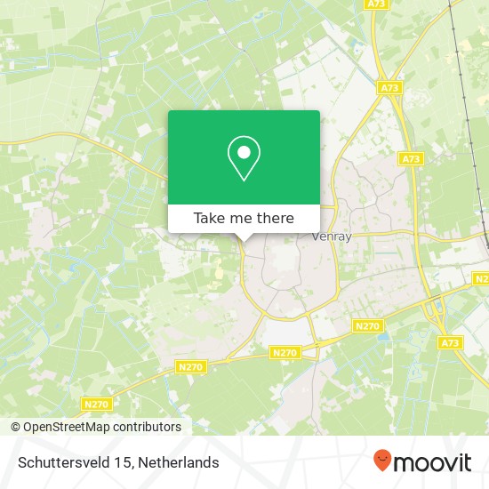 Schuttersveld 15, 5801 EH Venray map