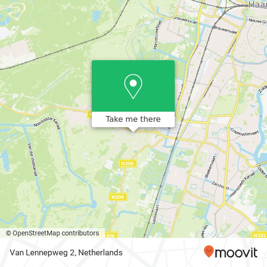 Van Lennepweg 2, 2111 HV Aerdenhout map