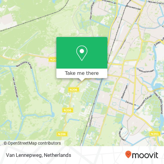 Van Lennepweg, 2111 HM Aerdenhout map