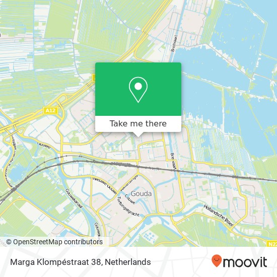 Marga Klompéstraat 38, 2805 CX Gouda map