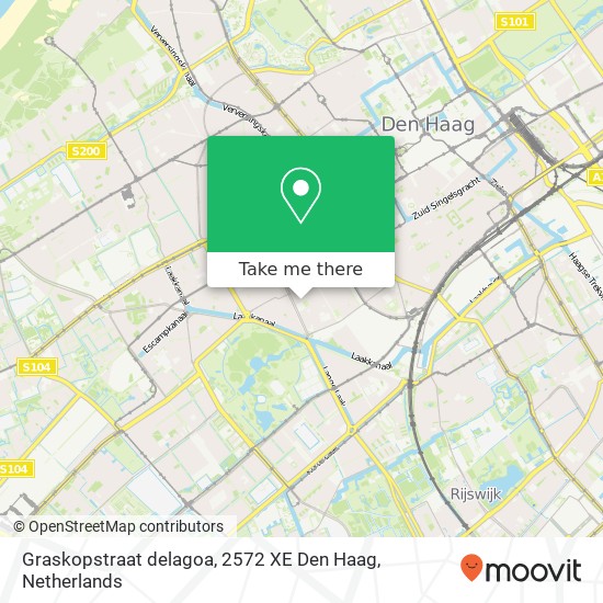 Graskopstraat delagoa, 2572 XE Den Haag map