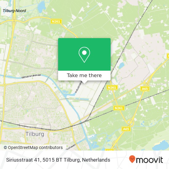 Siriusstraat 41, 5015 BT Tilburg Karte