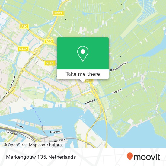 Markengouw 135, 1024 Amsterdam map