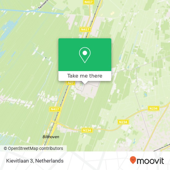 Kievitlaan 3, 3738 EN Maartensdijk map