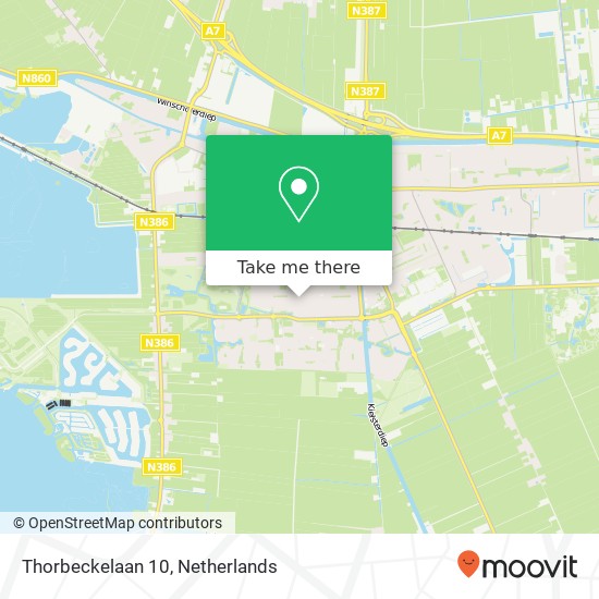 Thorbeckelaan 10, 9602 TP Hoogezand map