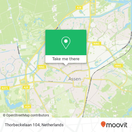 Thorbeckelaan 104, 9402 EV Assen map