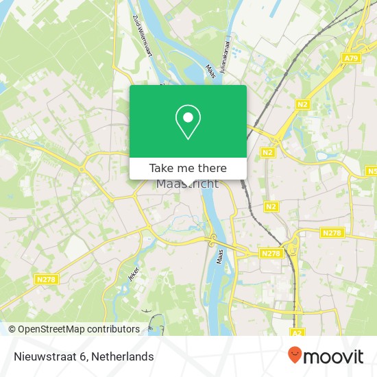 Nieuwstraat 6, 6211 CS Maastricht Karte