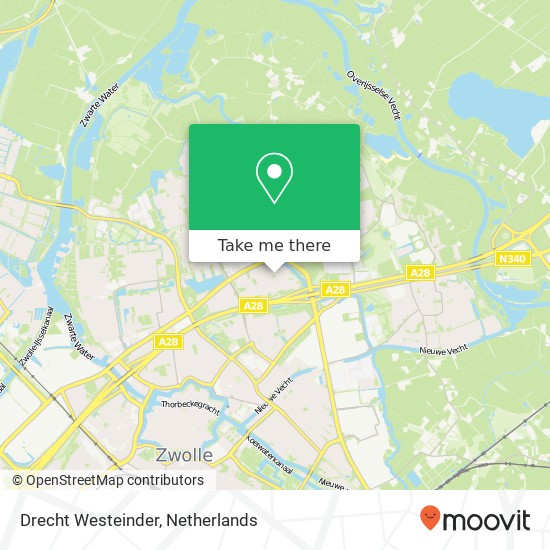 Drecht Westeinder, 8032 Zwolle map