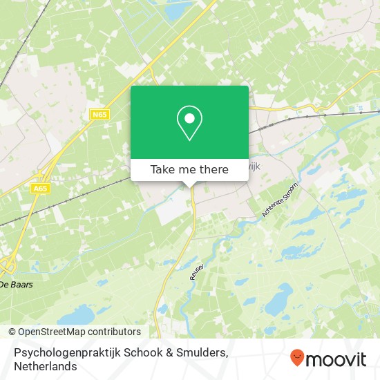 Psychologenpraktijk Schook & Smulders, Moergestelseweg 22A map