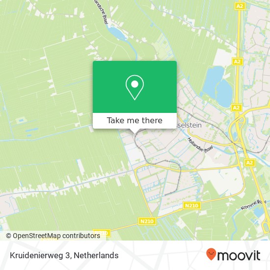 Kruidenierweg 3, 3401 GG IJsselstein map