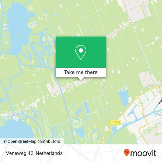 Veneweg 42, Veneweg 42, 7946 LC Wanneperveen, Nederland map