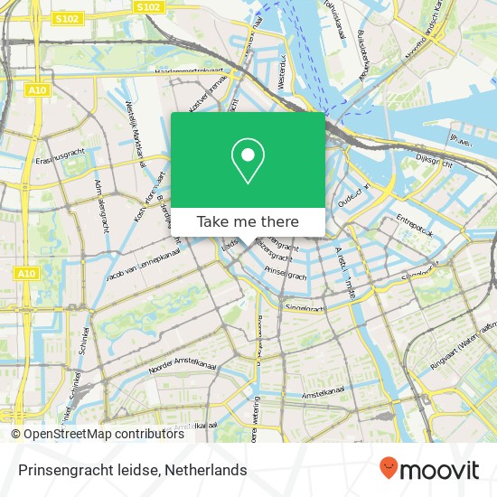 Prinsengracht leidse, 1017 PD Amsterdam map