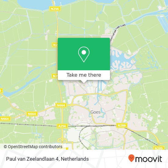 Paul van Zeelandlaan 4, 4463 BJ Goes map