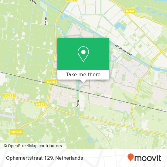 Ophemertstraat 129, 5045 TE Tilburg map