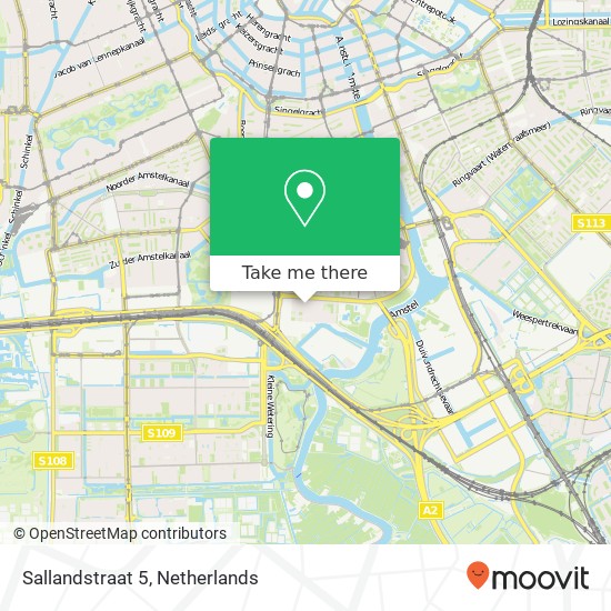 Sallandstraat 5, 1079 PL Amsterdam Karte