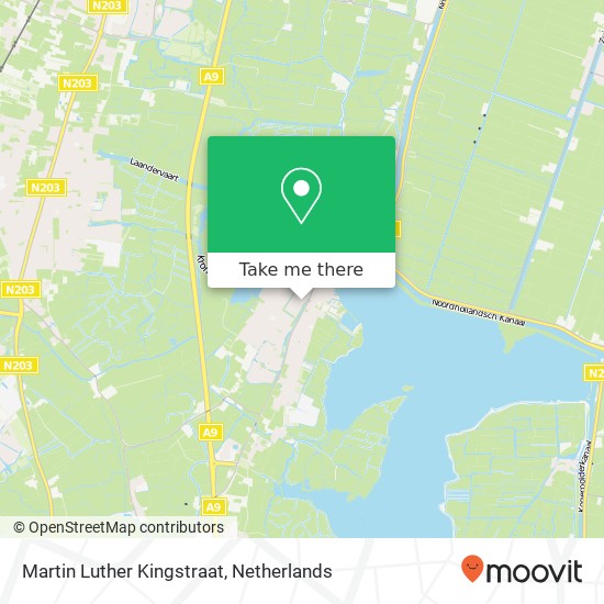 Martin Luther Kingstraat, 1921 DX Akersloot map
