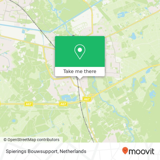 Spierings Bouwsupport map