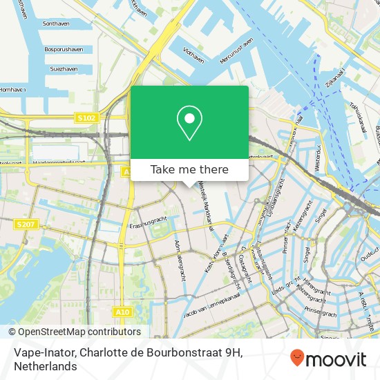 Vape-Inator, Charlotte de Bourbonstraat 9H map