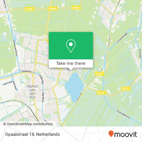 Opaalstraat 18, 2403 XK Alphen aan den Rijn map