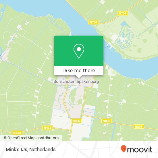 Mink's IJs, De Ruyterstraat 8 map