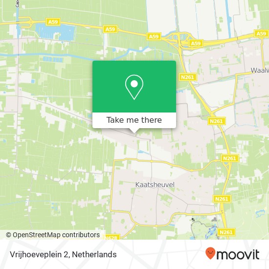 Vrijhoeveplein 2, 5161 XH Sprang-Capelle Karte