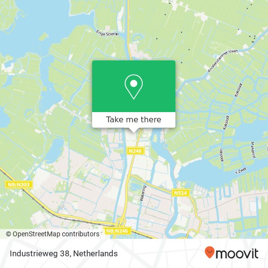 Industrieweg 38, 1521 NE Wormerveer map