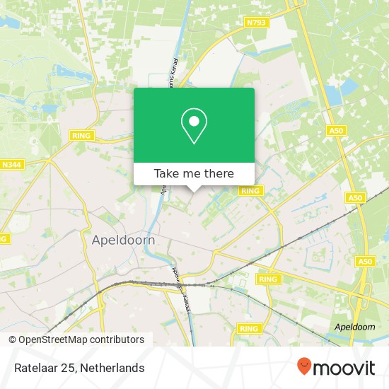 Ratelaar 25, 7322 GL Apeldoorn map