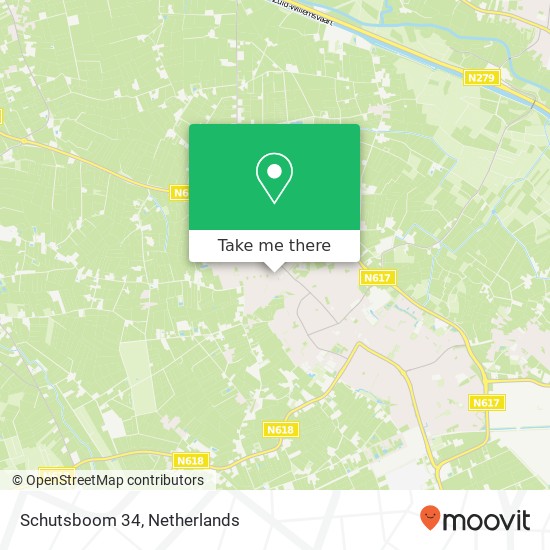 Schutsboom 34, 5481 GM Schijndel map