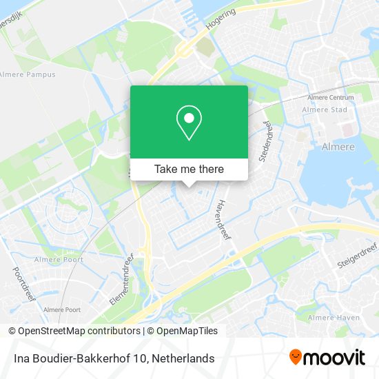 Ina Boudier-Bakkerhof 10 map