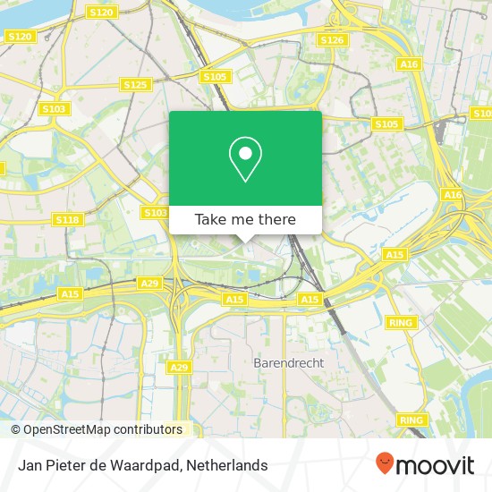 Jan Pieter de Waardpad, 3076 JC Rotterdam map